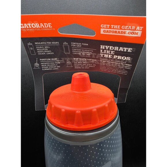 Gatorade 30oz Double-Wall Insulated Squeeze Bottle With Red Lid BPA-Free - Picture 6 of 8